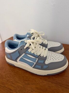 AMIRI Sky Blue Low-Top Sneakers
